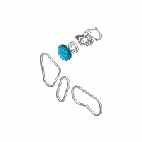 OEM Hyundai Accent Pulley-Coolant Pump Diagram - 25221-26001