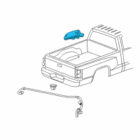 OEM 2009 Dodge Dakota Lamp-Center High Mounted Stop Diagram - 55056202AH