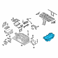 OEM 2017 Ford C-Max Battery Tray Diagram - FV6Z-10732-C