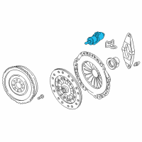 OEM 2008 BMW 528i Input Cylinder Clutch Diagram - 21-52-6-777-344