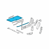 OEM 2008 Cadillac XLR Floor Pan Diagram - 89023042