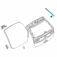 OEM 2010 Ford Edge Support Cylinder Diagram - 7T4Z-78406A10-A