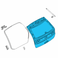 OEM 2008 Ford Edge Liftgates Diagram - 7T4Z7840010A