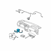 OEM 2001 Honda Odyssey Reel Assembly, Cable Diagram - 77900-S0X-A21