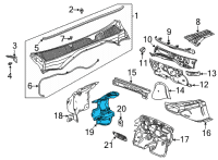 OEM 2022 Chevrolet Trailblazer Insulator Diagram - 42484625