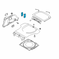 OEM Kia Stinger Lamp Assembly-Cargo Diagram - 92620B2200