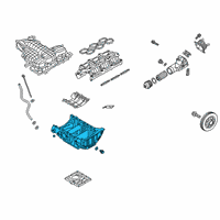 OEM Hyundai Genesis Pan Assembly-Engine Oil, Upper Diagram - 21520-3LTB0