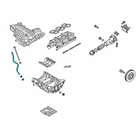 OEM 2018 Kia Stinger Oil Level Gauge Guide Diagram - 266123LTA0