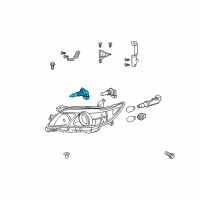 OEM 1996 Lexus SC300 Headlamp Bulb, No.1 Diagram - 90981-13046