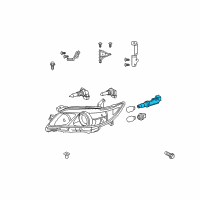 OEM 2011 Toyota Camry Socket Diagram - 81125-33700