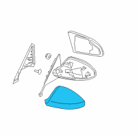 OEM Infiniti FX45 Inside Mirror Body Cover, Right Diagram - K6373-CG000