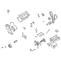 OEM 2003 Hyundai Santa Fe Gasket-Timing Belt Cover Diagram - 21373-39501