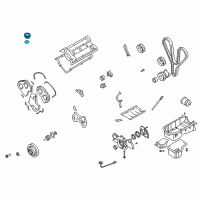 OEM 2001 Hyundai Sonata Cap-Oil Filler Diagram - 26510-35000