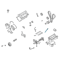 OEM Hyundai XG350 Oil Level Gauge Rod Assembly Diagram - 26611-39600