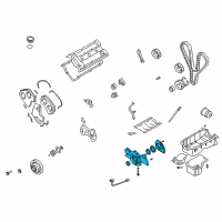 OEM 2003 Kia Sedona Case Assembly-Oil Pump Diagram - 2131039511