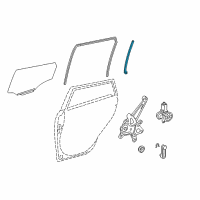 OEM Toyota Matrix Guide Channel Diagram - 67407-02060