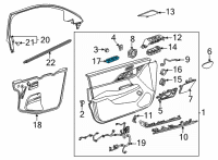 OEM 2022 Cadillac CT5 Memory Switch Diagram - 84731244