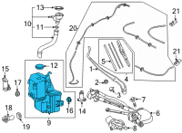 OEM Lexus NX350 JAR, WASHER, A Diagram - 85315-78060