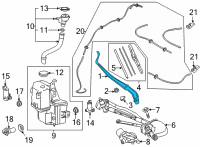 OEM 2022 Lexus NX350h ARM, FR WIPER, RH Diagram - 85211-78090