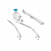 OEM 2000 Jeep Wrangler Cap-Washer Reservoir Filler Diagram - 4874395AC