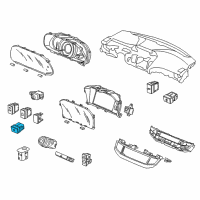 OEM Honda Accord Switch Assembly, Tpms Diagram - 35320-T2A-A01