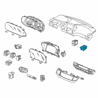 OEM Honda Switch Assy., Fuel Lid Opener Diagram - 35800-T3V-A01