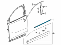OEM Buick Encore GX Belt Molding Diagram - 42664800