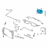 OEM 2002 Cadillac DeVille Tank Asm-Radiator Surge Diagram - 25774005