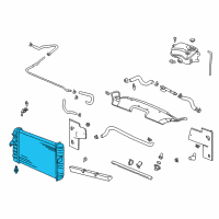 OEM 2002 Oldsmobile Aurora Radiator Assembly Diagram - 89018715