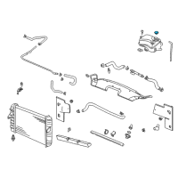 OEM 2000 Chevrolet Express 3500 Recovery Tank Cap Diagram - 25730221