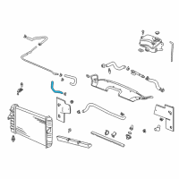 OEM 2000 Cadillac DeVille Hose-Generator Cooling Outlet Diagram - 25687505