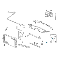 OEM 2001 Cadillac DeVille Clamp-Radiator Outlet Hose Diagram - 25725971