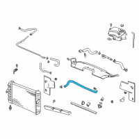 OEM 2004 Cadillac DeVille Upper Hose Diagram - 25721645