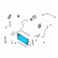 OEM 2003 Nissan Frontier Condenser & Liquid Tank Assy Diagram - 92100-1Z610