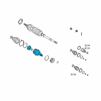 OEM 2002 Lexus RX300 Joint Assy, Front Drive Inboard, RH Diagram - 43030-21010