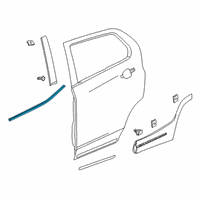 OEM 2021 GMC Terrain Belt Molding Diagram - 84647760