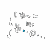 OEM 2017 Jeep Compass Wheel Bearing Diagram - 5105586AB