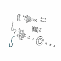 OEM Dodge Caliber Sensor-Anti-Lock Brakes Diagram - 5105573AB