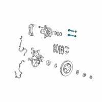 OEM 2014 Jeep Compass Pin-CALIPER Diagram - 5191272AA