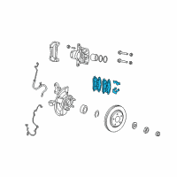 OEM 2008 Jeep Patriot Pad Kit Disc Brake Diagram - 68035576AA