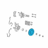 OEM 2008 Jeep Compass Front Brake Rotor Diagram - 5105514AA
