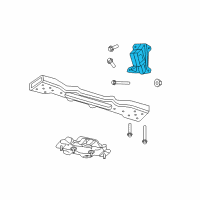 OEM Dodge Nitro INSULATOR-Engine Mount Diagram - 52129269AE