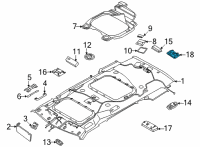 OEM Kia Carnival LAMP ASSY-CARGO Diagram - 92620A9500BSU