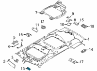 OEM 2022 Kia Carnival Lamp Assembly-Vanity, LH Diagram - 92890L1000BSU