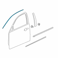 OEM 2014 Chevrolet Malibu Reveal Molding Diagram - 23176656