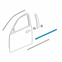 OEM 2016 Chevrolet Malibu Limited Belt Molding Diagram - 23387843