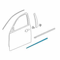 OEM 2016 Chevrolet Malibu Limited Body Side Molding Diagram - 22798886