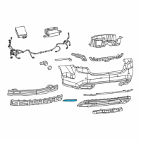 OEM Chrysler 200 Reflector-FASCIA Diagram - 68110373AA