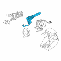 OEM 2011 Lexus GS460 Switch Assy, Windshield Wiper Diagram - 84652-30542