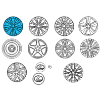 OEM Lexus GS450h Wheel, Disc Chrome P Diagram - 4261A-30272